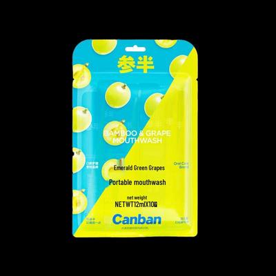 Cenban Green Bamboo & Green Grape Portable Mouthwash Strips