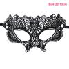 Halloween Black Queen Lace Mask Bez pevného tvaru Nášivky výšivky Party Kostým Karnevalová maska ​​Žena Maškarní maska