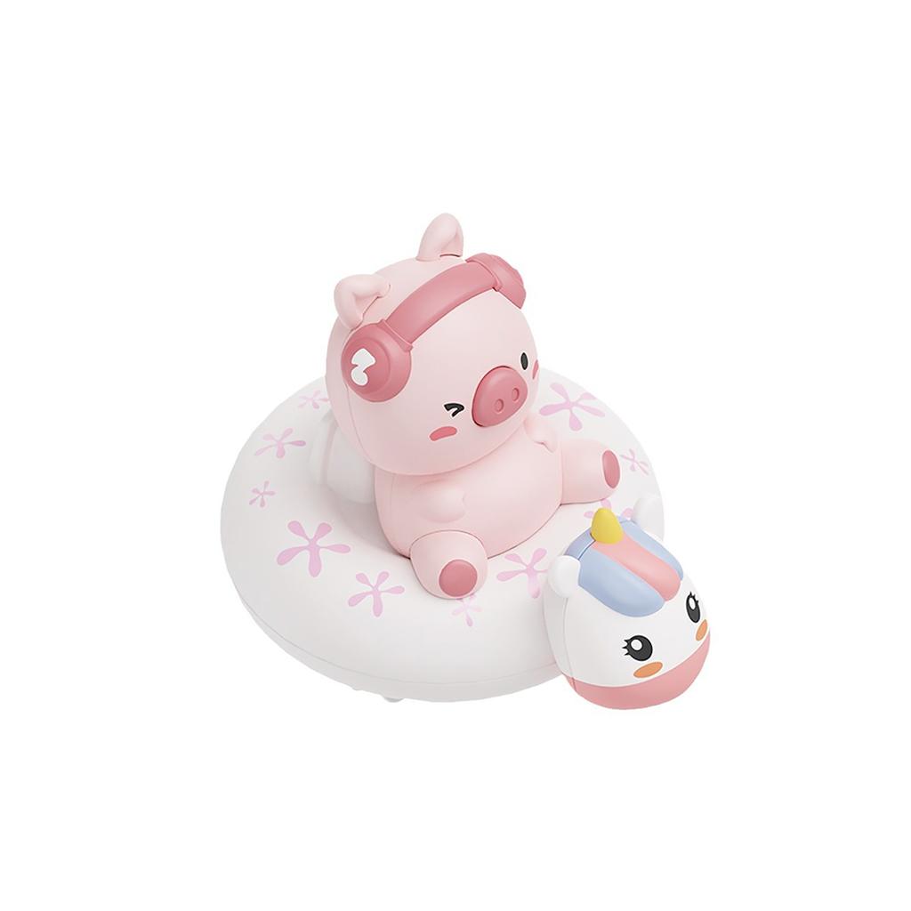 Children'S Water Playing Chain Rabbit Cute Pig Swimming Circle Clockwork Rowing Baby Bathroom Shower Interactive Toy