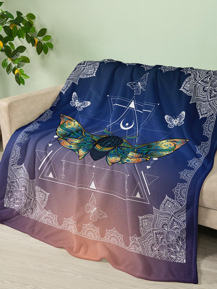 Flannel Blanket Animal Landscape Texture Blanket Crystal Fleece Blanket Spring And Autumn