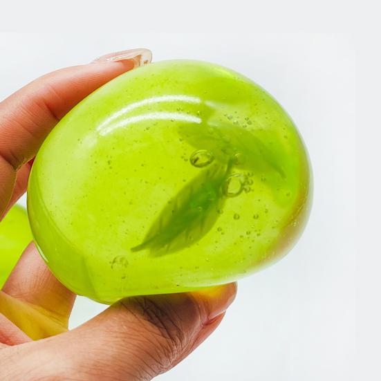 Large Squeeze Toy Simulated Tea Balls Slow Rebound Plastic Stress Relief Decompressing Pinch Toy Portable Novelty Gift for Anxiety
