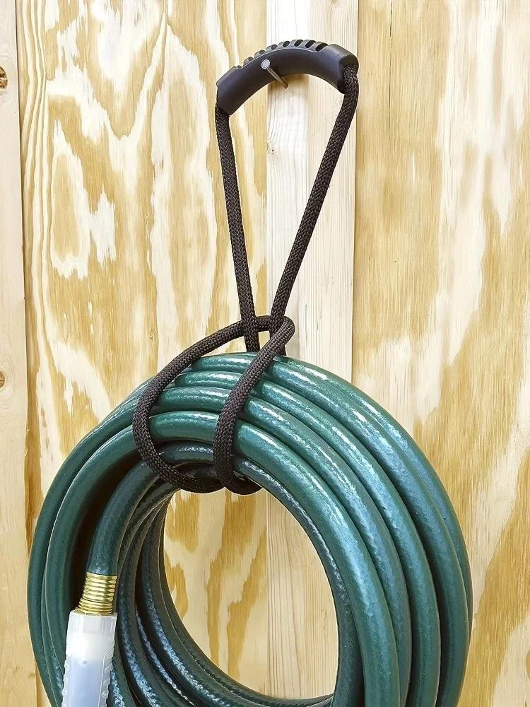 Heavy-Duty Multi-Purpose Storage Strap - Hook & Loop Cord Organizer with Handle for Pool/Garden Hoses & Cables (Adjustable)