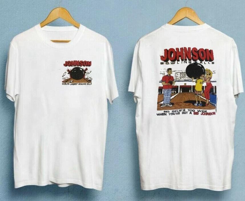 Vintage Big Johnson Adult Parody T-shirt Bowling Themed Adult. Unisex T-Shirt M