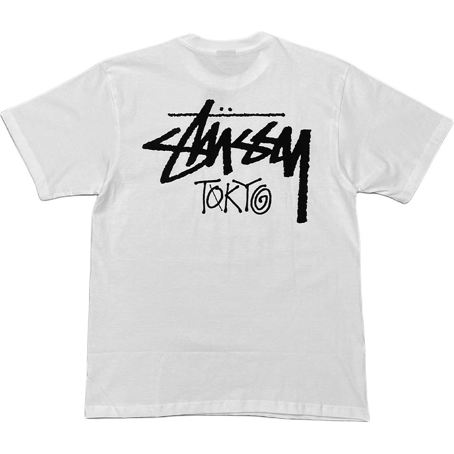 Stussy Lager Tokio T-Shirt Buchstabendruck Rundhalsausschnitt Kurzarm T-Shirt Unisex Oberteile 1235890001069