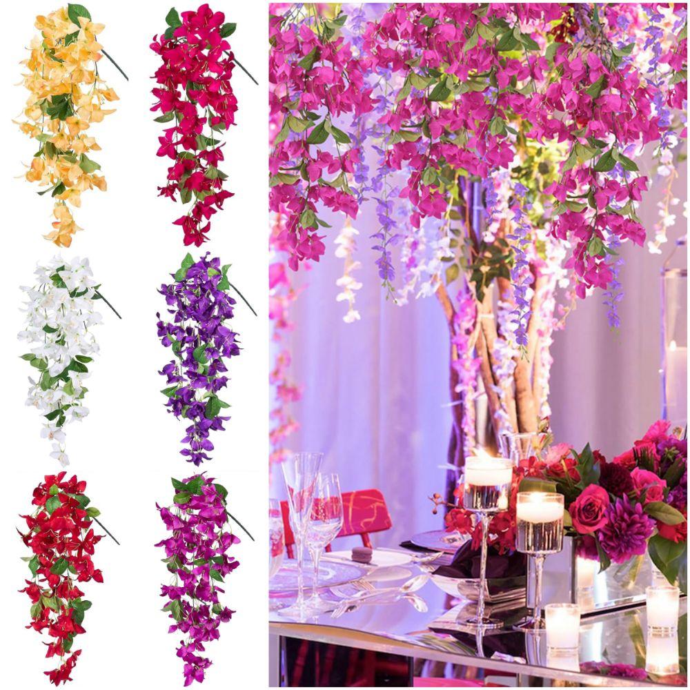 DIY Bougainvillea Artificial Flower Accessories Simulation Flower Rattan  Wedding Favors