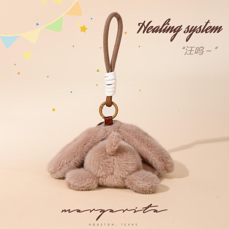 Dog Plush Pendant Creative Big Eyes Dog Schoolbag Toy Pendant Bag Doll Pendant