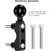 BRCOVAN Aluminum Alloy Mount Base With 1'' TPU Ball For Motorcycle Brake/Clutch Reservoir Compatible With RAM Mounts B Size 1'' Ball Double Socket