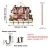 DIY Home Decor Moving Gift Storage Hooks DIY Hooks 2D Flat Cute Wall Hangings Home Storage Wooden Exquisite 30x23cm