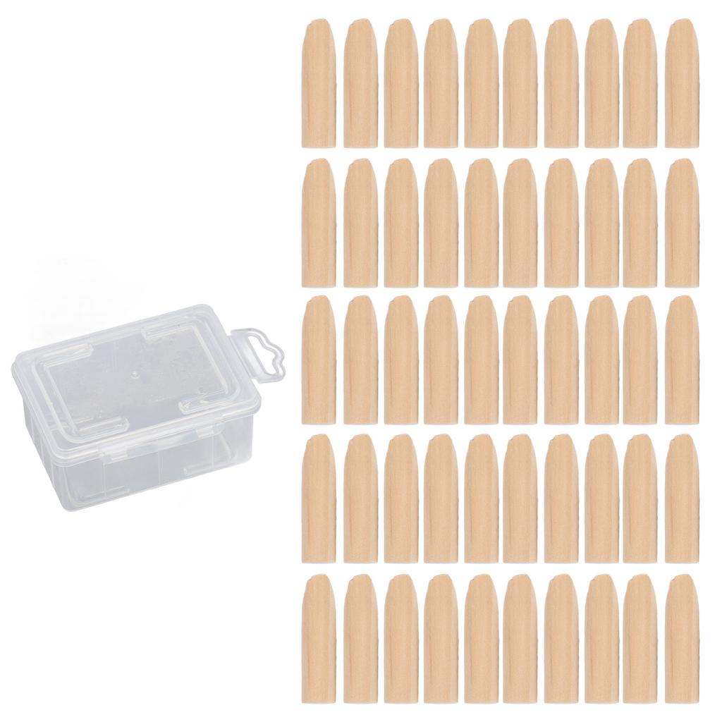 50Pcs Pocket Hole Plug 9.5mm Wooden Dowel Jig Accessory Part Set Kit for Woodworking Pine