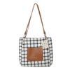 Plaid handbag new fashion casual simple tote bag large capacity shoulder armpit bag women's bag