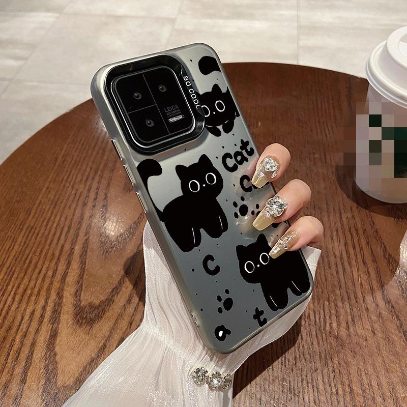 

Чохол Cute Cat Flower Case для iPhone 16 Samsung A55 A35 M35 S24 FE Xiaomi Redmi Note 13 Pro 14C Huawei Honor 200 Протиударний бампер для телефону Захист від подряпин Honor X7b