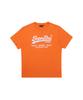 Syupeodeulai Vintage Regular Fit Big Logo Short Sleeve T-Shirt Orange