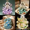 1Pcs Exquisite Nine Tailed Fox Peony Pendant Necklace Fashion Jewelry Accessories Gift For Friends Women Daily Party