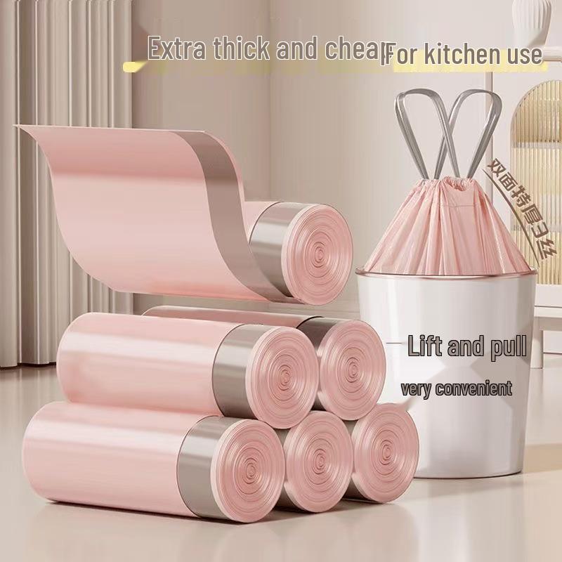 Ice Berry Extra Thick Drawstring Trash Bags for Kitchen and Dorm