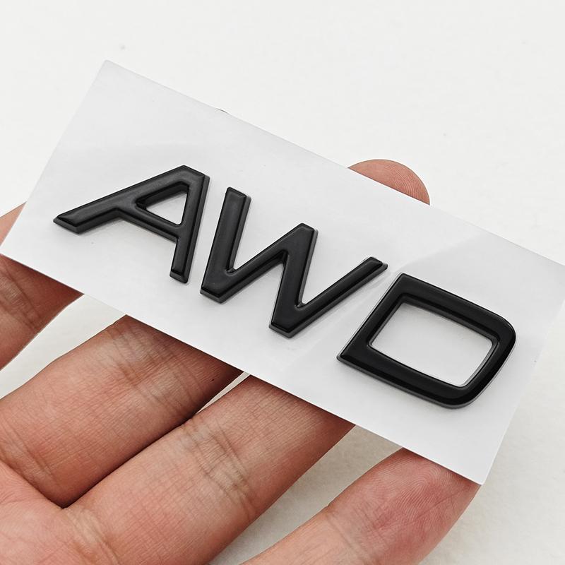 3D ABS Rear Trunk Letters Emblem For XC90 XC60 XC40 S90 S60 S40 AWD Car Styling Badge Chrome Black Sticker Accessories