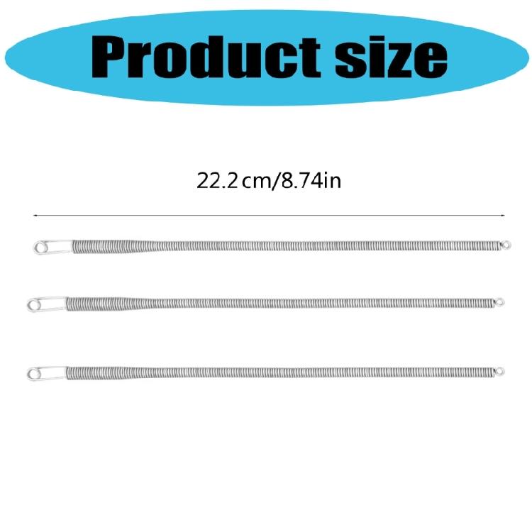 Pack of 10 Flexible Spring Drawstring Threader Stainless Steel Drawstring Threader Waistband Elastic Cord Threading Tool