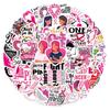 60-Pack Red Ribbon Inspirational Stickers for Cars, Notebooks, Helmets & Refrigerators