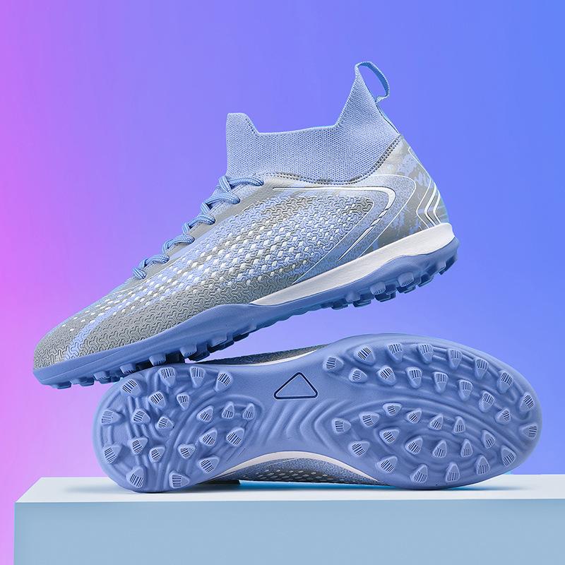 Xiyin Amazon Football Shoes Men's and Women's High-top Spikes Broken Nails Adult Lawn Students Children's Men's Training Shoes