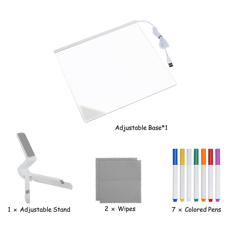 Creative Led Lamp Message Note Board Erasable Usb Children'S Drawing Board Bedroom Night Light Birthday Kids Gift Night Lamp