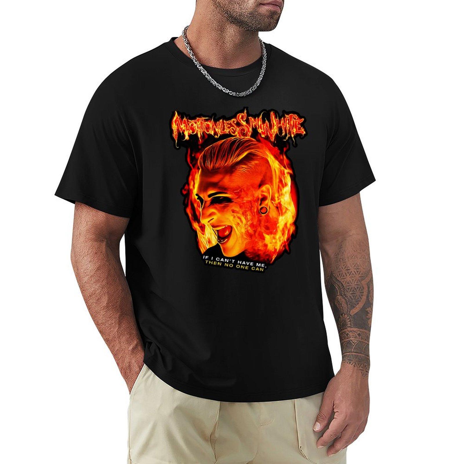 

laugh in fire TShirt cotton graphic tees fashion shirts oversized t shirt Short sleeve tee mens t shirt graphic 4XL