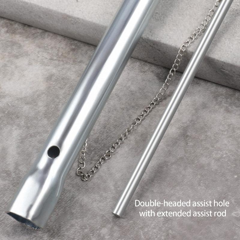 Universal Spark Plugs Socket Wrench Set 2 In 1 Tool With Reinforced Head And Extended Handle Option For Narrow Space