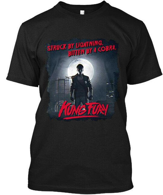 

Kung Struck By Lightning Bitten A Cobra Fury TShirt Made in USA Size S5XL Unisex T-Shirt S