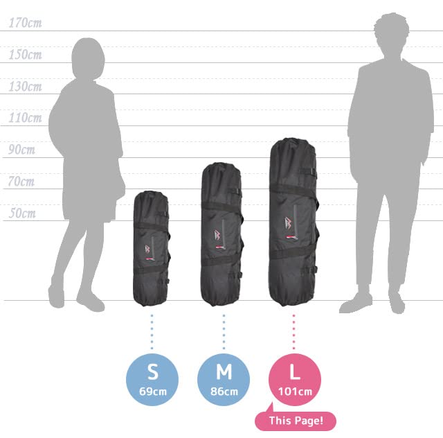 Suitcase Company GPT Red Long Item Storage 101cm Large for Tent Tarp Yoga and Photography Equipment Bag, Foldable, Capacity, Poles, Poles, Camping,