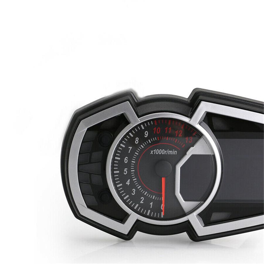 13000RPM DIY Universal 1,2,4 cylinder LCD Motorcycle Racing Street Bike Speedometer Odometer RPM Speed Fuel Gauge
