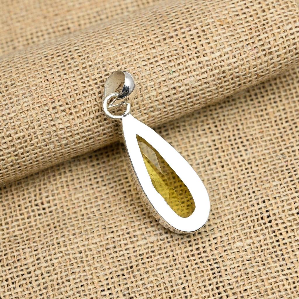 Uimitoare piatră prețioasă de citrin, bijuterii din argint 925, realizate manual, pentru femei