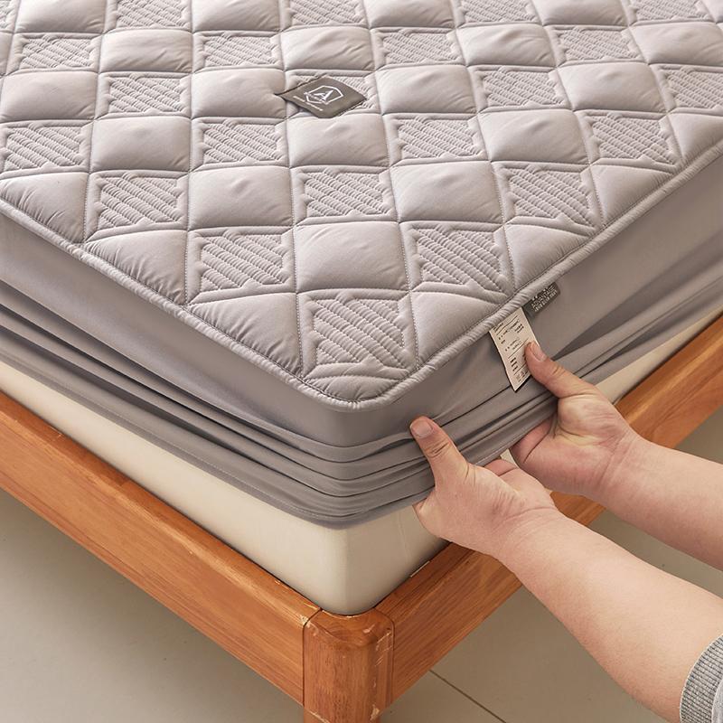 

Пушистое постельное белье, простыня на резинке, стеганый наматрасник, толстый эластичный защитный чехол для матраса, соевое постельное белье, размер King Queen 120/140/200 180x200x30cm