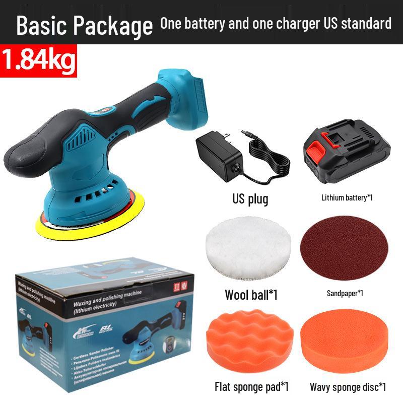 21V Cordless Car Polisher: Adjustable Speed, Handheld Waxer & Grinder with Lithium Battery