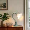 Vintage Bedside Lamp, Flower Lamp, Living Room Decoration Lamp, (color: Green)E26LED Lighting, Adjustable Direction Lamp