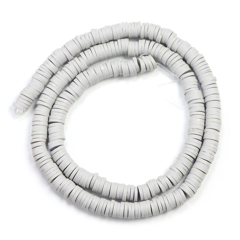 1 Strang 6mm Mehrfarbige Polymer Clay Perlen Flach Rund Handgemacht Lose Abstandene Perlen Für Schmuckherstellung DIY Armband Ohrringe Basteln