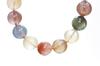 KOUOKU Old Multicolor Rutilated Quartz Bracelet 10mm Power Stone Money Luck Good Luck Brazilian Natural Stone Prayer Beads Rutilated Quartz [K
