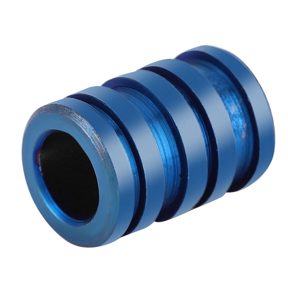TC4 Titanium Alloy Knife Beads Pendant for Outdoor Lanyard Parachute Cord Large Size Blue