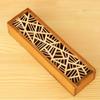 Scatola portaoggetti per trucchi, portapenne, scatola portaoggetti in legno cavo, cassetto per gioielli, portapenne, cancelleria, scatola regalo per la scuola