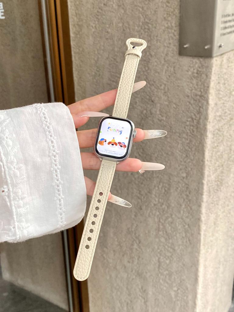 Applicable To Apple iwatchS11/S1098SE Watch with Huawei GT6/5 Single Nail Lychee Pattern Xiaomi 9pro