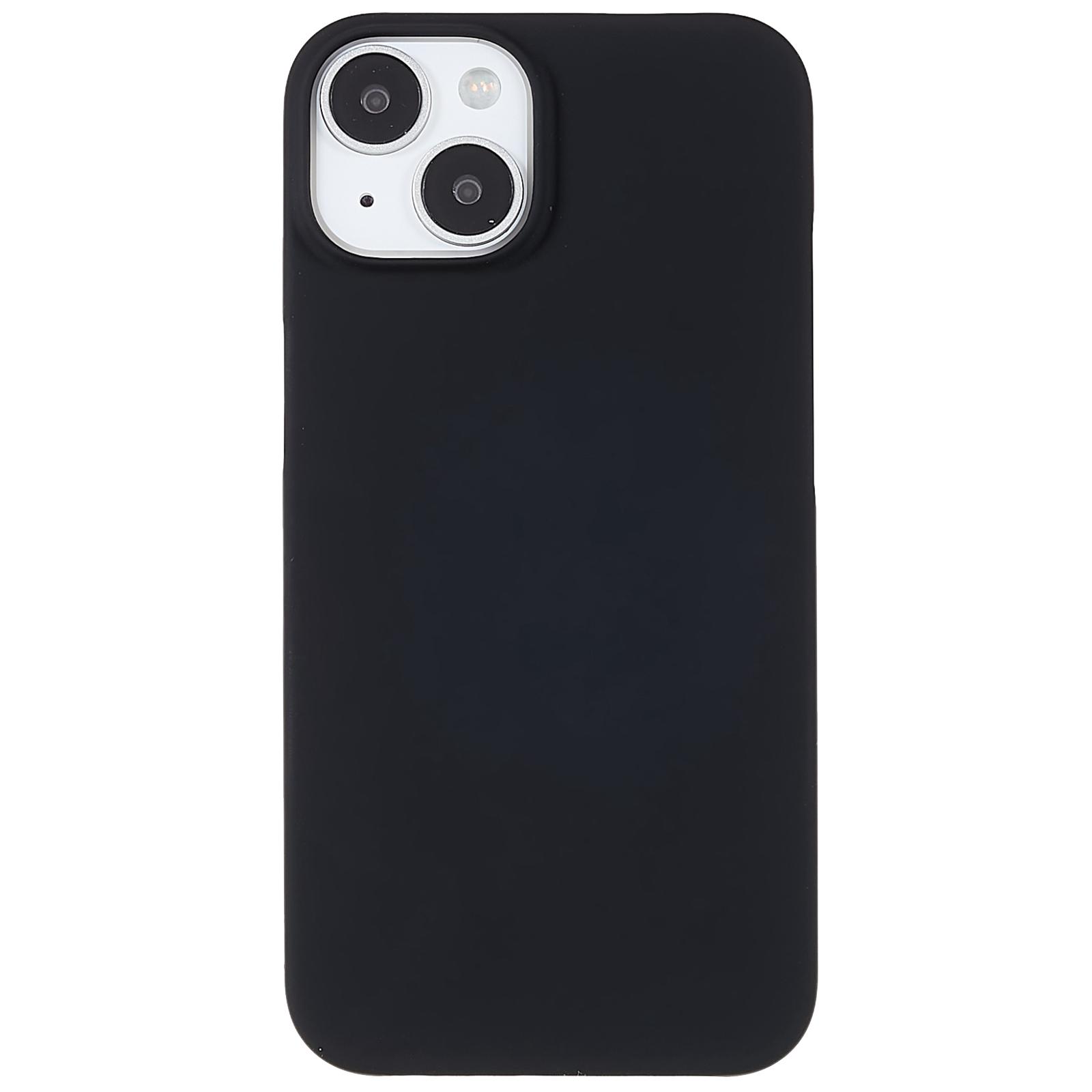 

Rubberized Cell Phone Case for iPhone 15,Scratch-resistant PC Protective Phone Cover Black