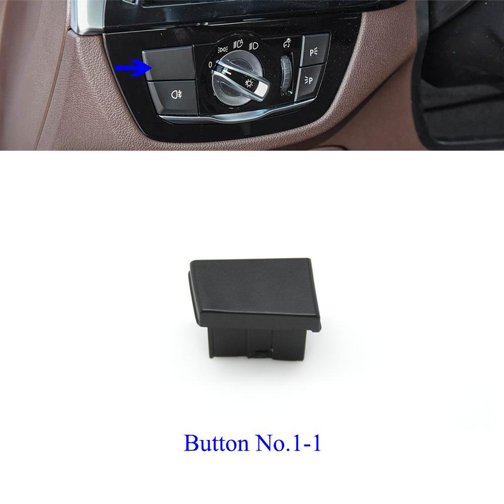 Interior Car Headlight Switch Rotary Knob Light Control Cover Panel Front Rear Foglight Button For BMW G30 G31 G38 F90 G32
