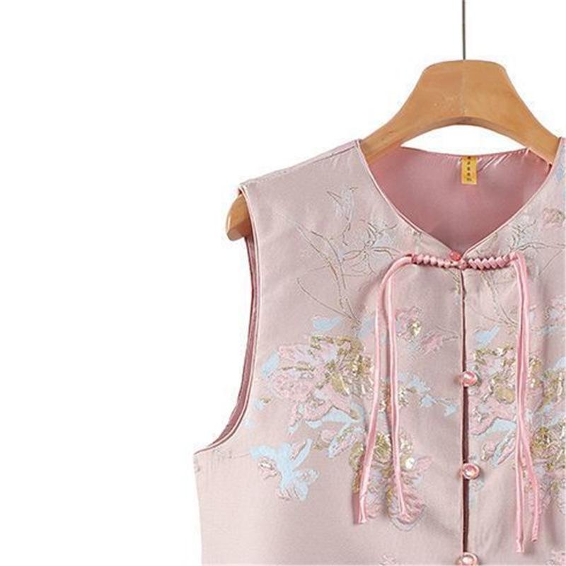 Retro Vest, Ethnic Temperament, Middle-aged Mother, Festive Temperament, Fashionable New Top