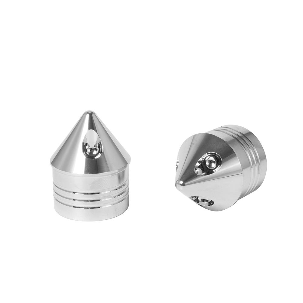 2x Motorcycle Front Axle Nut Covers Caps Aluminum Black/Chrome For Harley Sportster Touring Softail Dyna VRSC Fat Bob Wide Glide