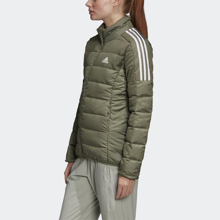 Adidas Warm Sports Windproof Down Jacket Women Outerwear Green GH4596