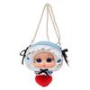 Cute Alice Theme Cat Rabbit Bear Plush Round Bag Kid Toy Decoration Pendant