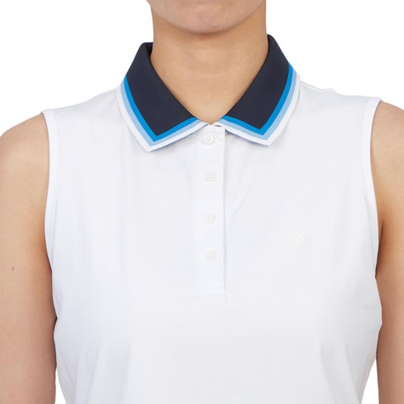 Galleria G Fore Golfwear Damen S Kragen Ärmelloses T-Shirt G4lS23k860d Sno