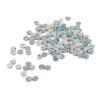 100Pcs Fretboard Dots Natural Abalone Shell Bright Color Round Guitar Inlay Dots for Ukulele Banjo