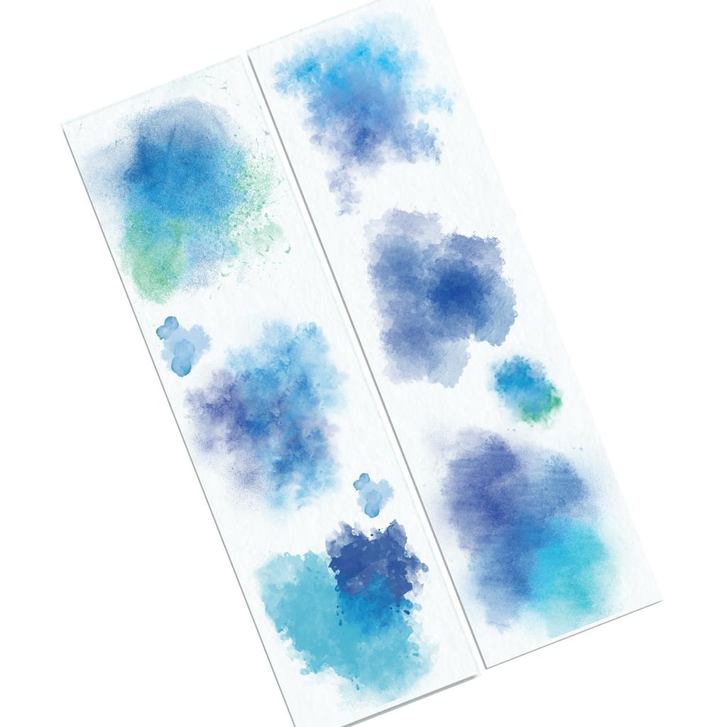 Decorative Tape 50mmX2M Watercolor Scenery Tape Scrapbooking Tape for Scrapbooking Journal Planner Photo Album Wrapping