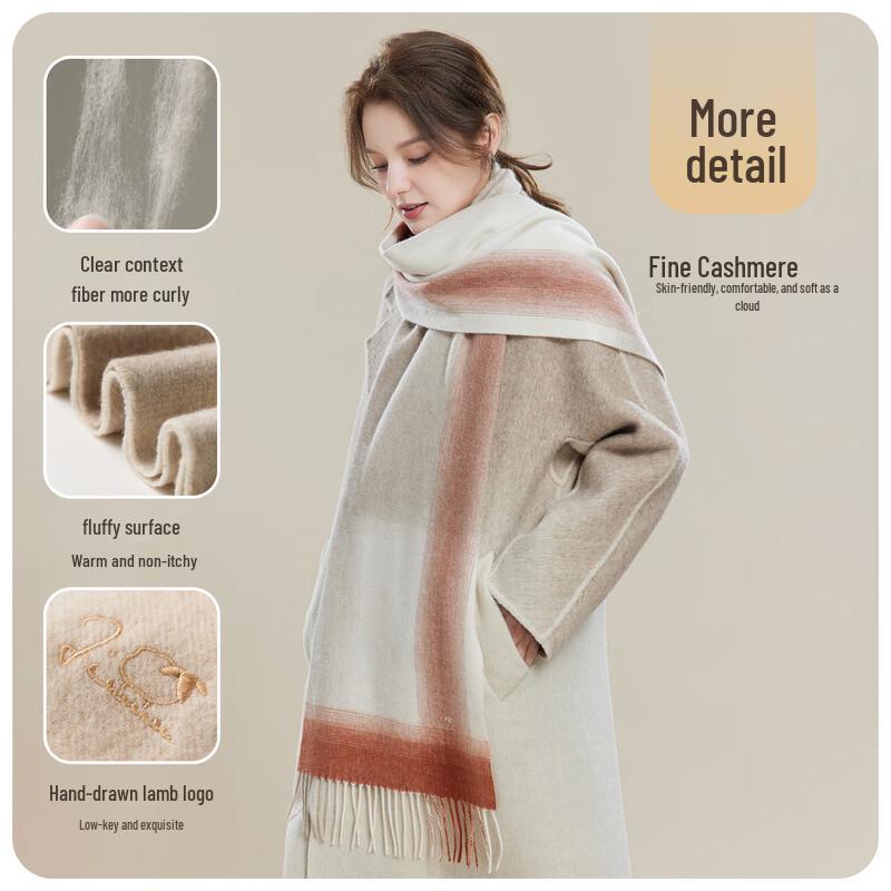 JIUMU 100% Cashmere Scarf & Shawl