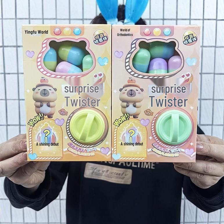 Capybara Surprise Gashapon Figures: Fun Blind Box Toys for Kids, Kindergarten Gifts, Souvenirs.