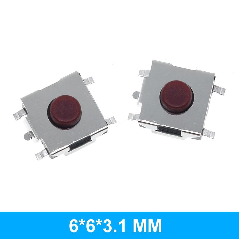 TZT 10/100PCS 3*6 3*4 4*4 SMD Tactile Tact Push Button Switch 2Pin 4Pin Touch Micro Switch 3x4x2 3x6x4.3 3x6x2.5 3x6x5 4x4x1.5
