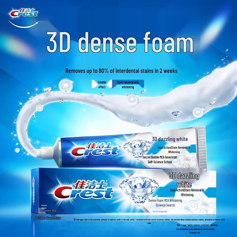 Crest 3D White Baking Soda Toothpaste 120g